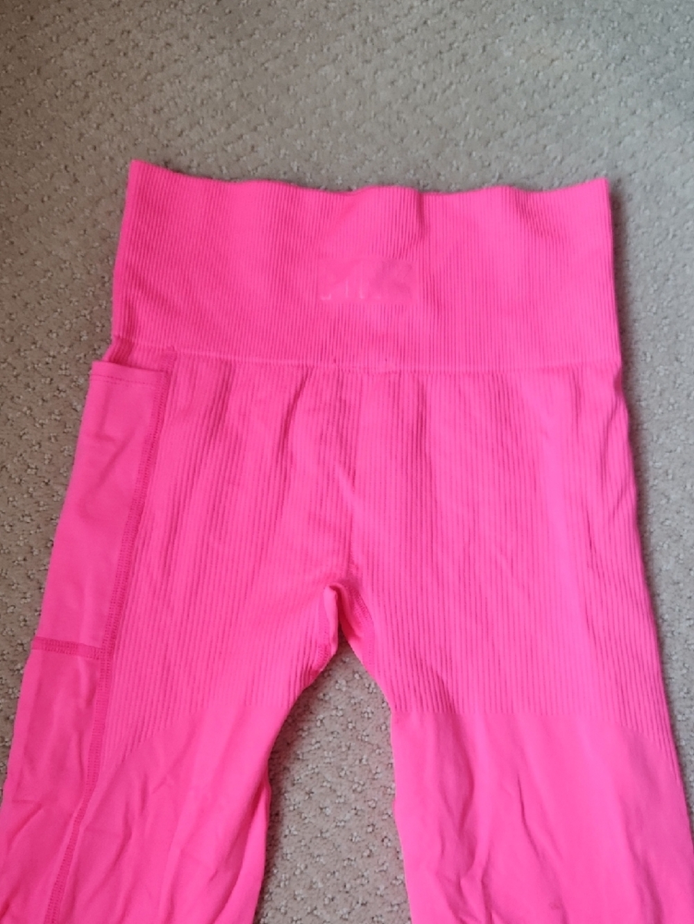PINK Victoria's Secret Neon Hot Pink Leggings - Picture 8 of 15